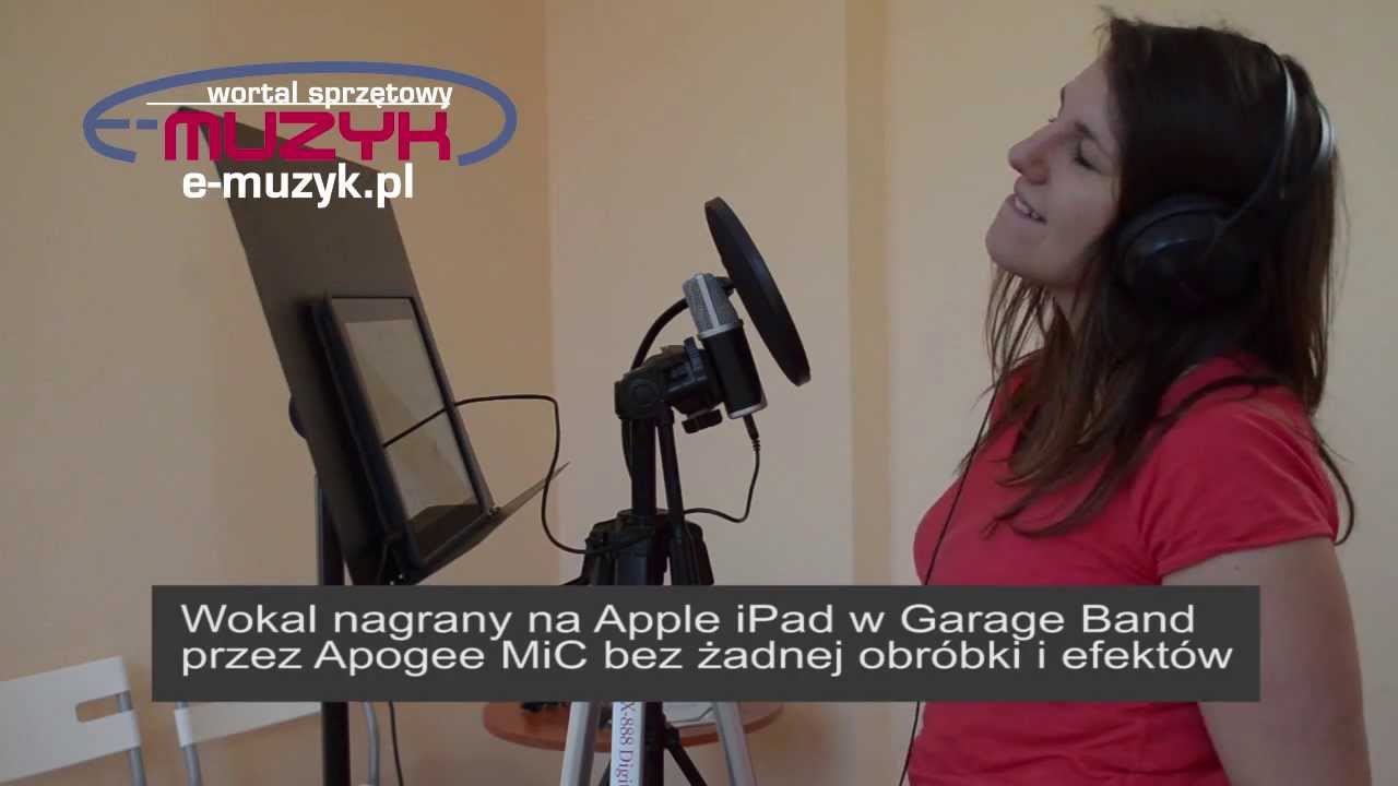 Apogee MiC demo - wokal Wiola Kaźmierczak