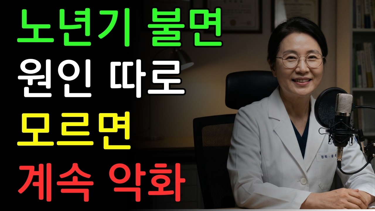 노후 불면증, 음식·습관·자세 중 진짜 원인은?