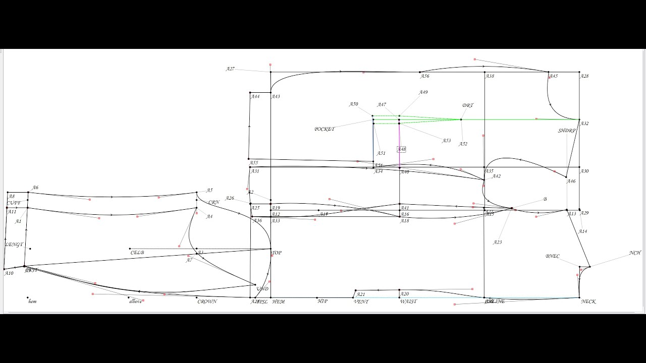 Blazer Pattern Drafting: A Step-By-Step (back) part 1