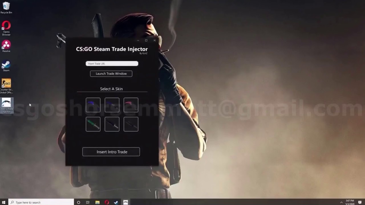 CSGO SCAMMING METHOD 2020! RUNZ TRADE INJECTOR! (100% KNIFE SCAM!!)