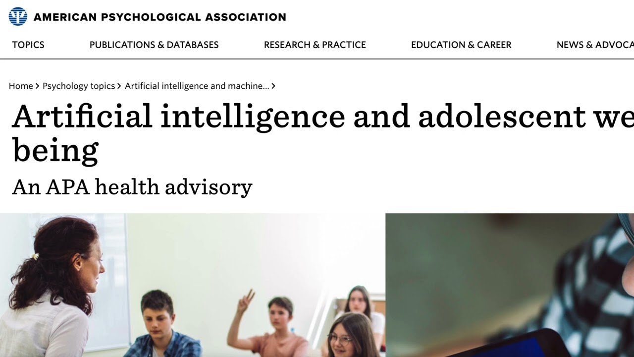 APA - AI & Adolescent Well Being