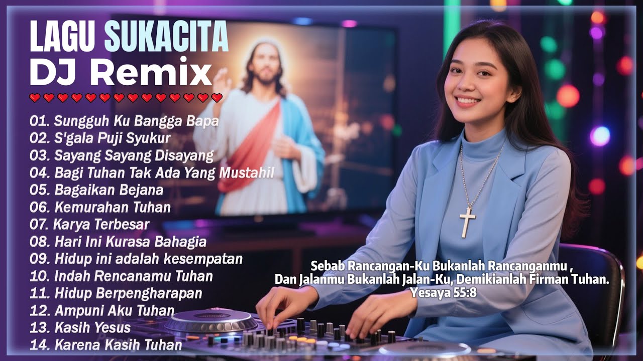 DJ REMIX Lagu Rohani Kristen Terbaik Dan Terpopuler Sepanjang Masa ❤️ Lagu Sukacita Penyejuk Hati