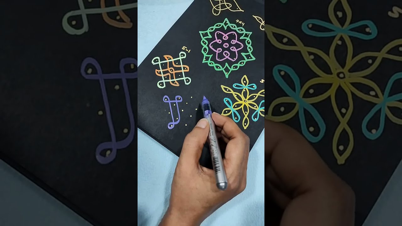 🔴 LIVE: Simple Rangoli | Day 6 | Easy Daily Kolam 🌸 | Vsquare Vibes