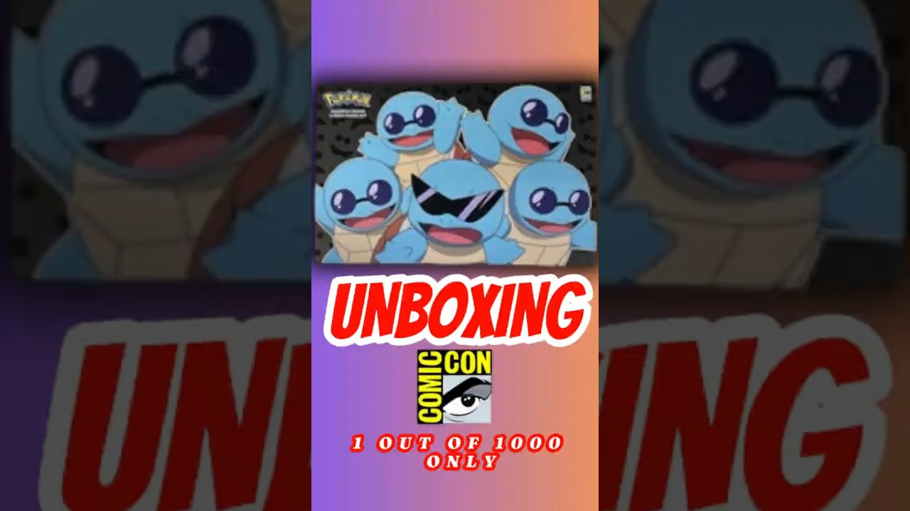 LIMITED EDITION Squirtle Plush Unboxing from Comic Con! Collector Dream | コミコン限定ゼニガメぬいぐるみ開封 