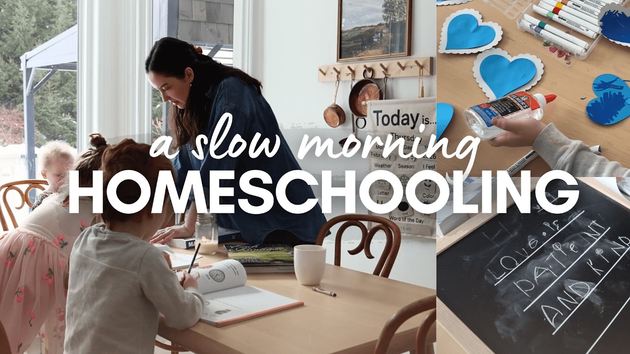 Homeschool Morning Vlog | Kindergarten + Preschool at Home