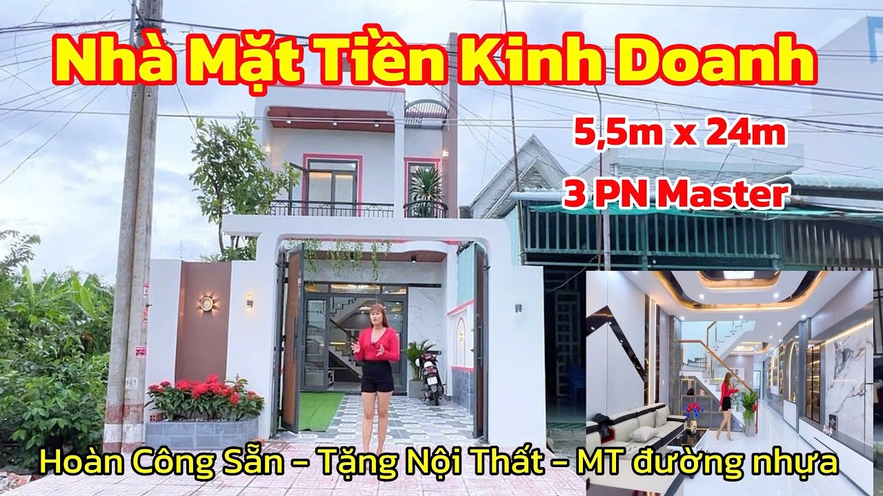 📌 Nhà Mặt Tiền Kinh Doanh Đẹp Xuất Sắc | 3PN Master, Hoàn Công Sẵn, Tặng Full Nội Thất! #nhadep 