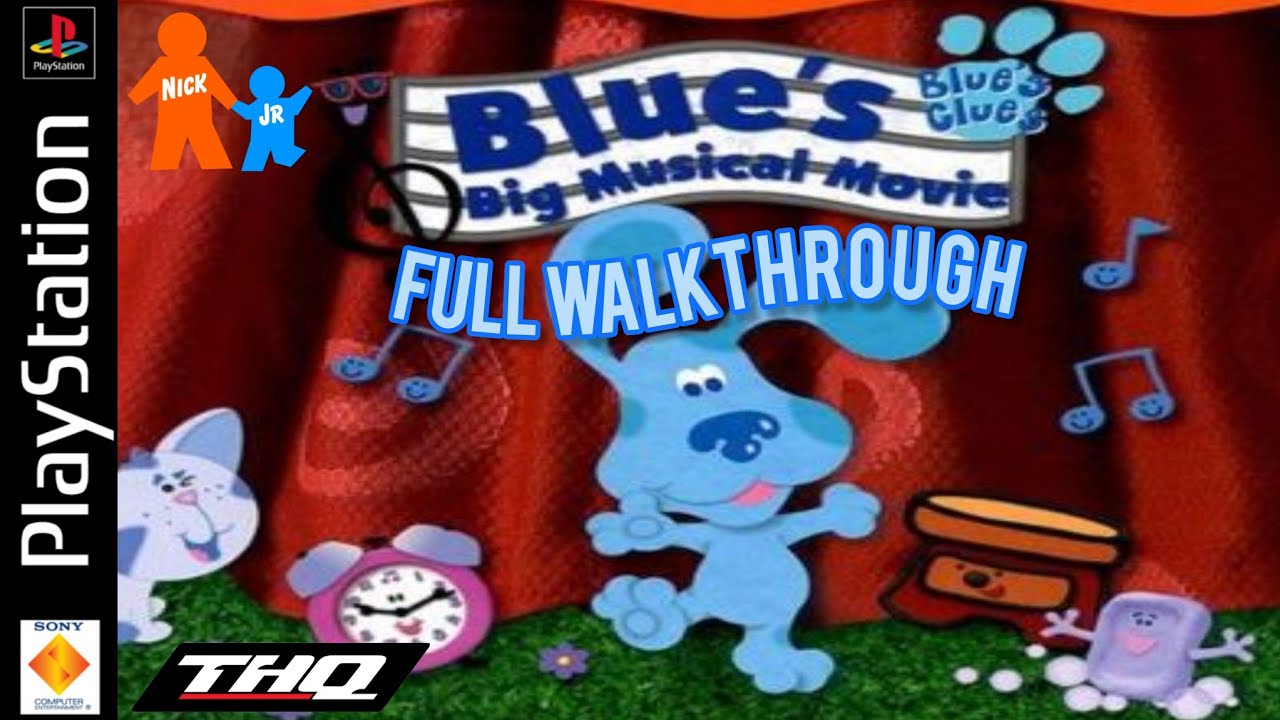 Blue's Clues: Blue's Big Musical (2001) (PS1) Full Walkthrough