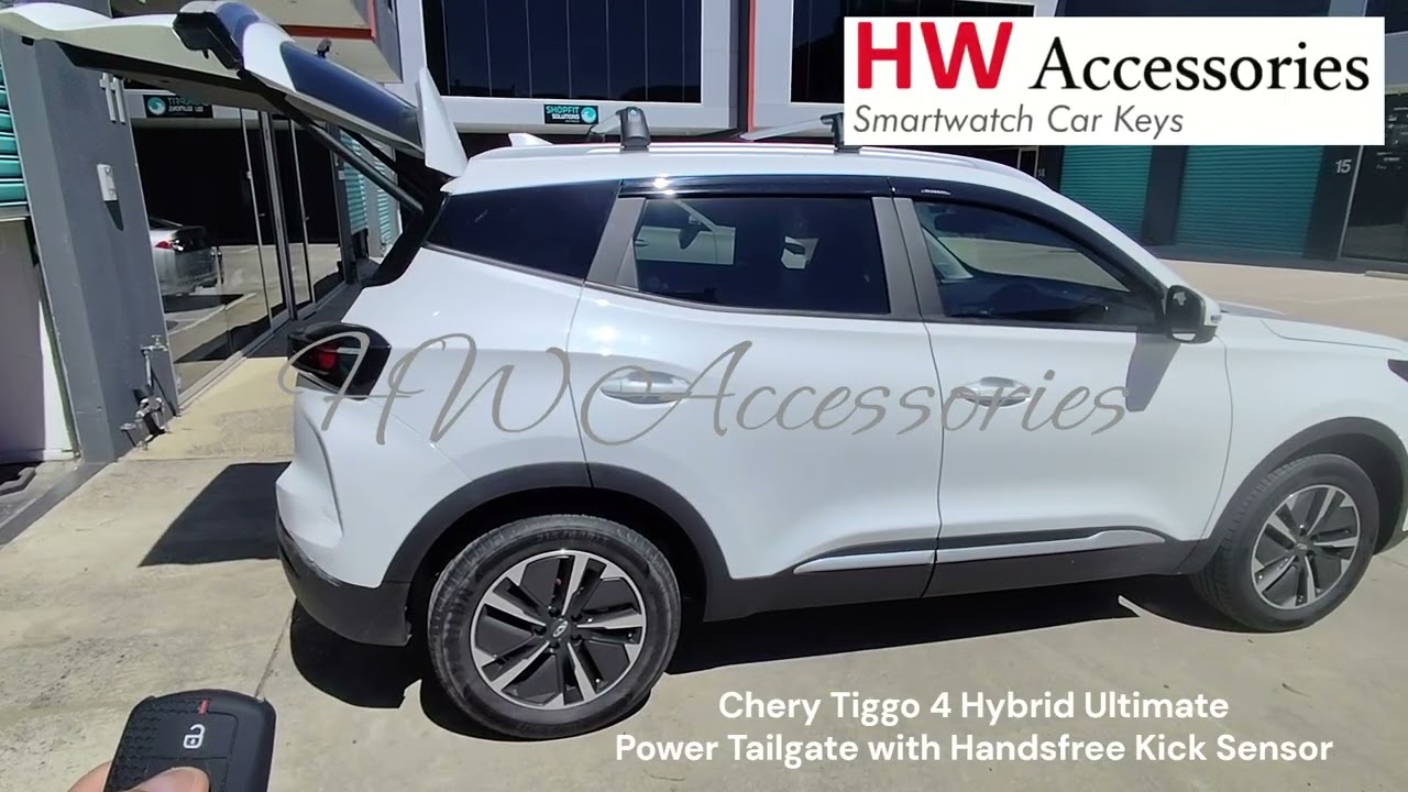 2025 Chery Tiggo 4 Hybrid Ultimate Retrofit Power Tailgate with handsfree kick sensor