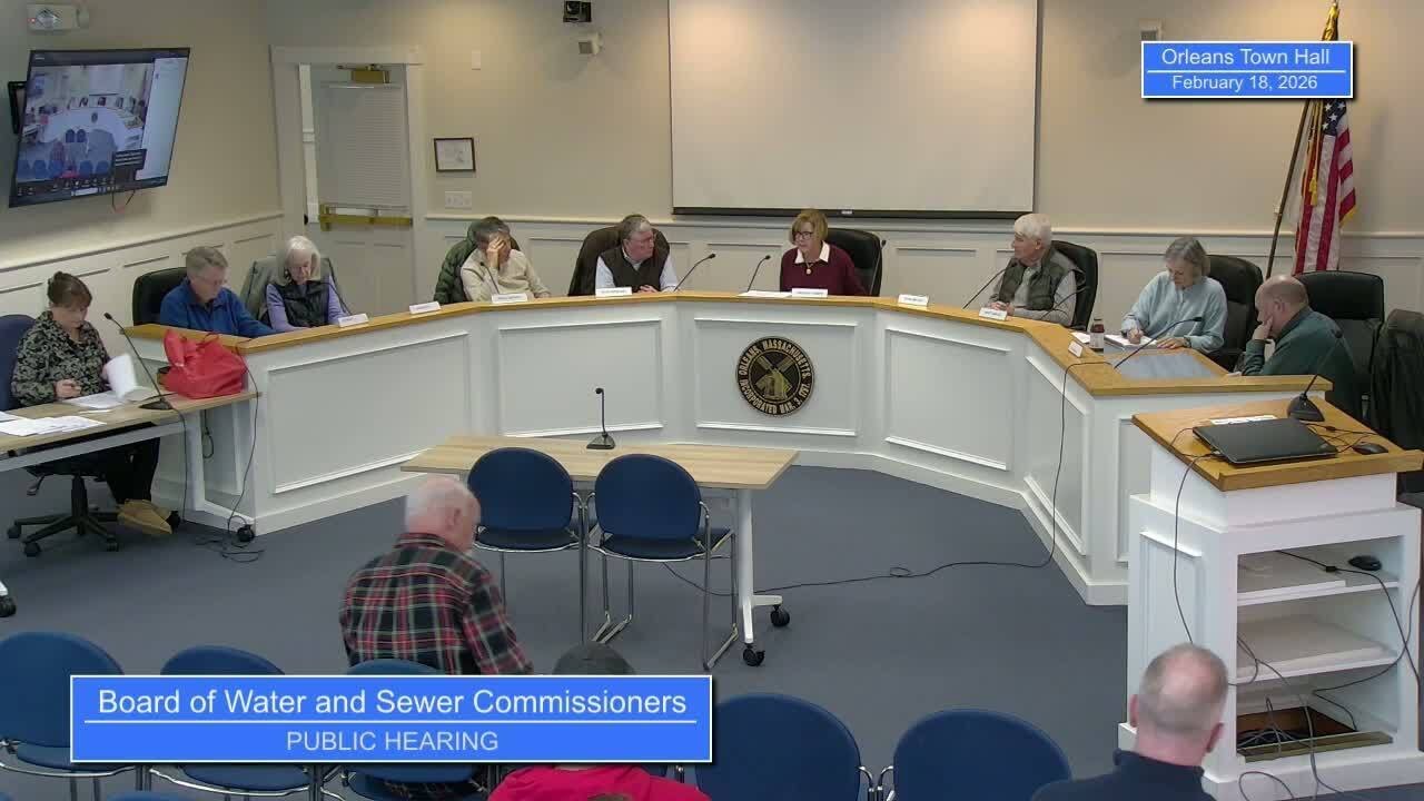 Board of Water and Sewer Commissioners - February 18, 2026