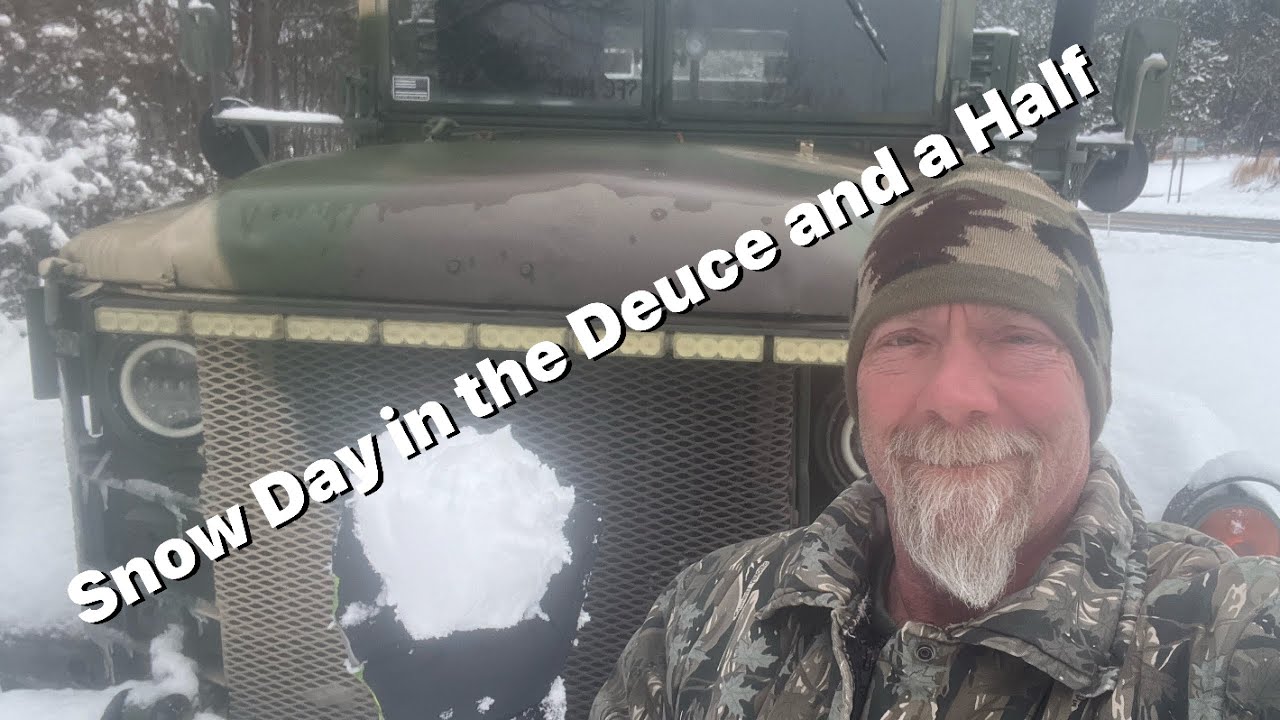 Walhalla, SC Snow ride in the Deuce and a Half