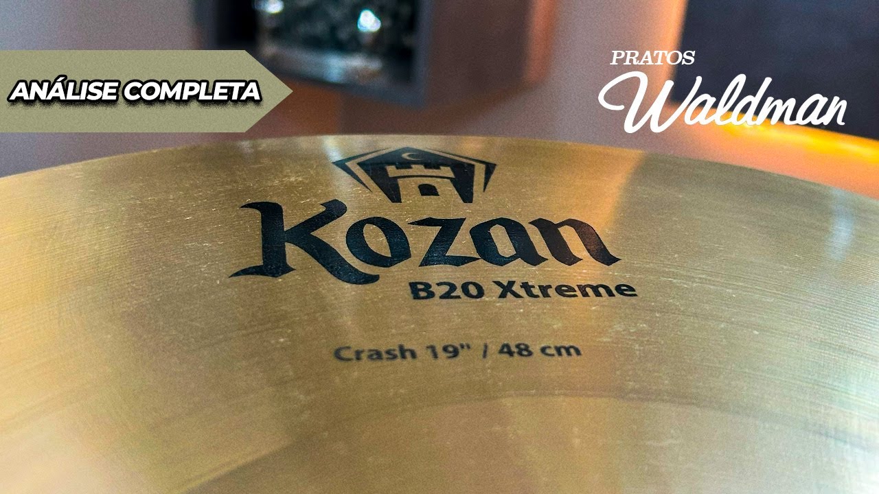 Pratos WALDMAN Cymbals Crash Kozan Explosivo • GOSTOU?