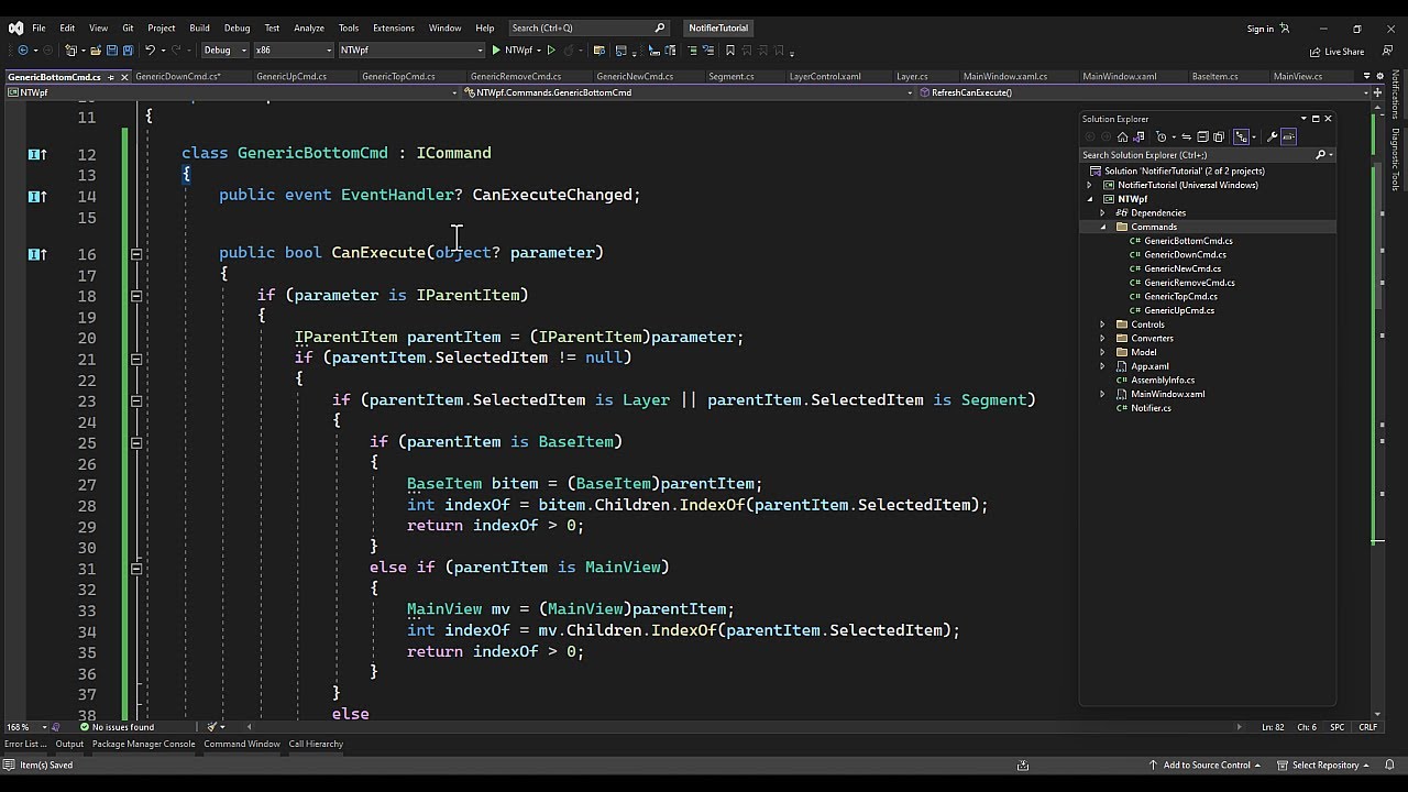 WPF ICommand Down and Bottom Commands