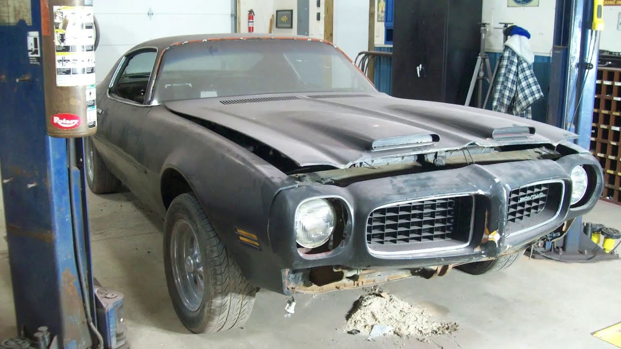 1972 firebird start of restoration . part 1 the start of a long project taken the car apart
