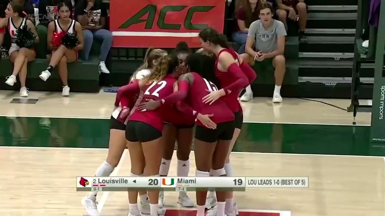Highlights: Louisville Volleyball vs. Miami