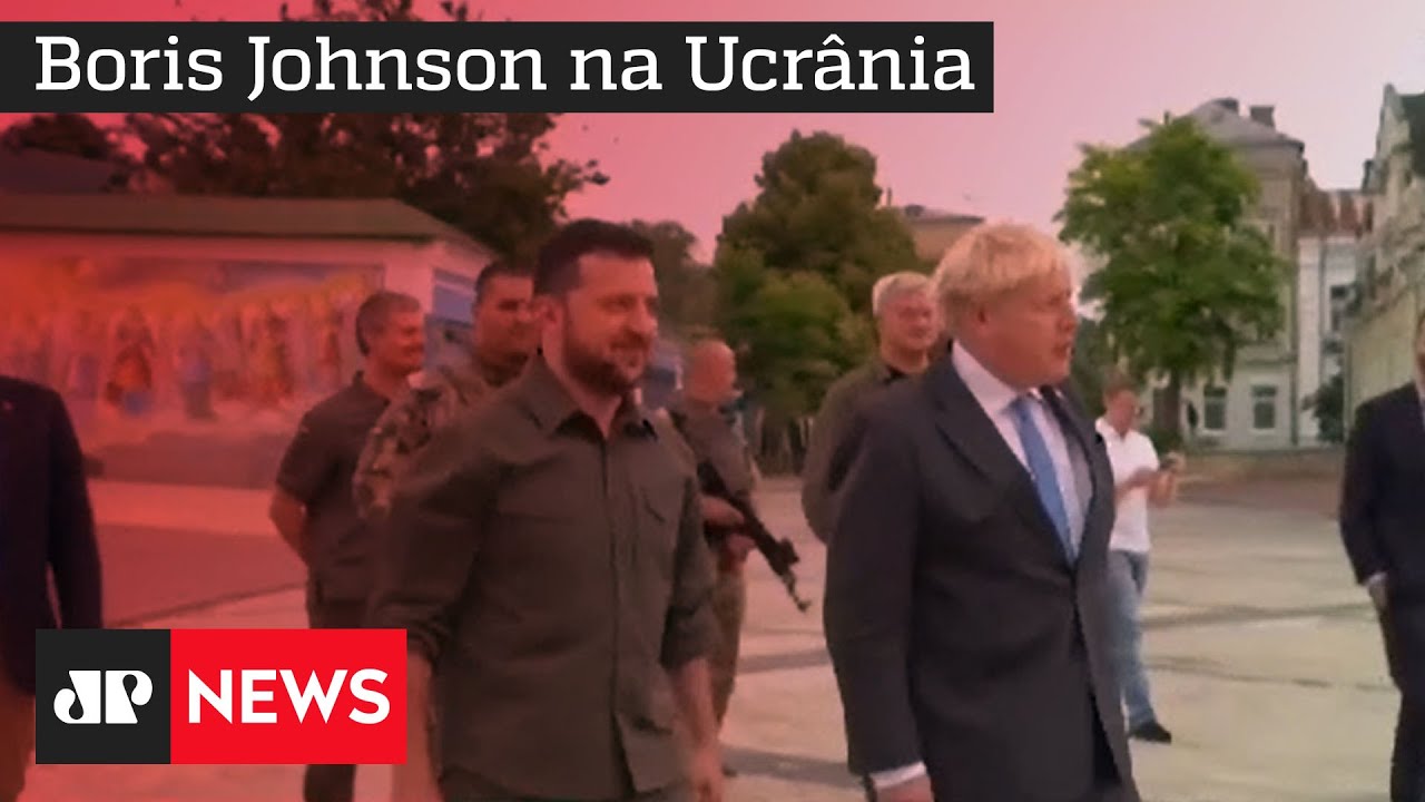 Boris Johnson e Zelensky se encontram em Kiev