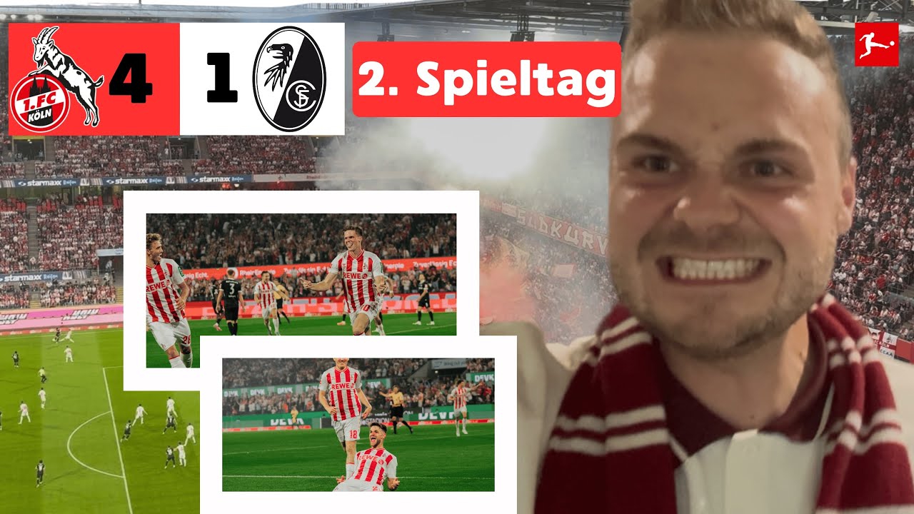 4:1 Heimsieg 🔴⚪ | 1. FC Köln – SC Freiburg | Geile Stimmung im RheinEnergieSTADION #stadionvlog