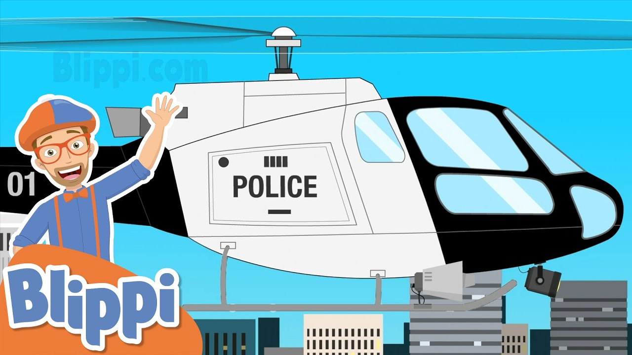 Police Helicopter Song｜Blippi｜Children's Music｜Trucks For Kids｜Gecko's Songs