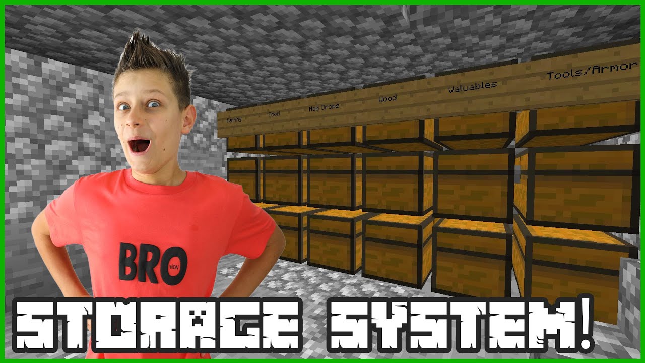 Making a Storage System in Hardcore Minecraft!