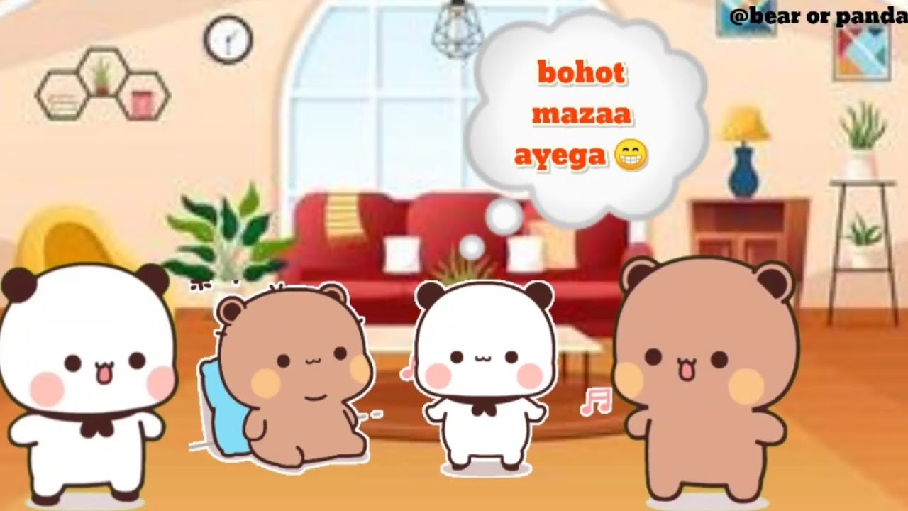 Buggu duggu jayega grandpa k Ghar l bear or panda l bubu dudu l peach goma l milk mocha l