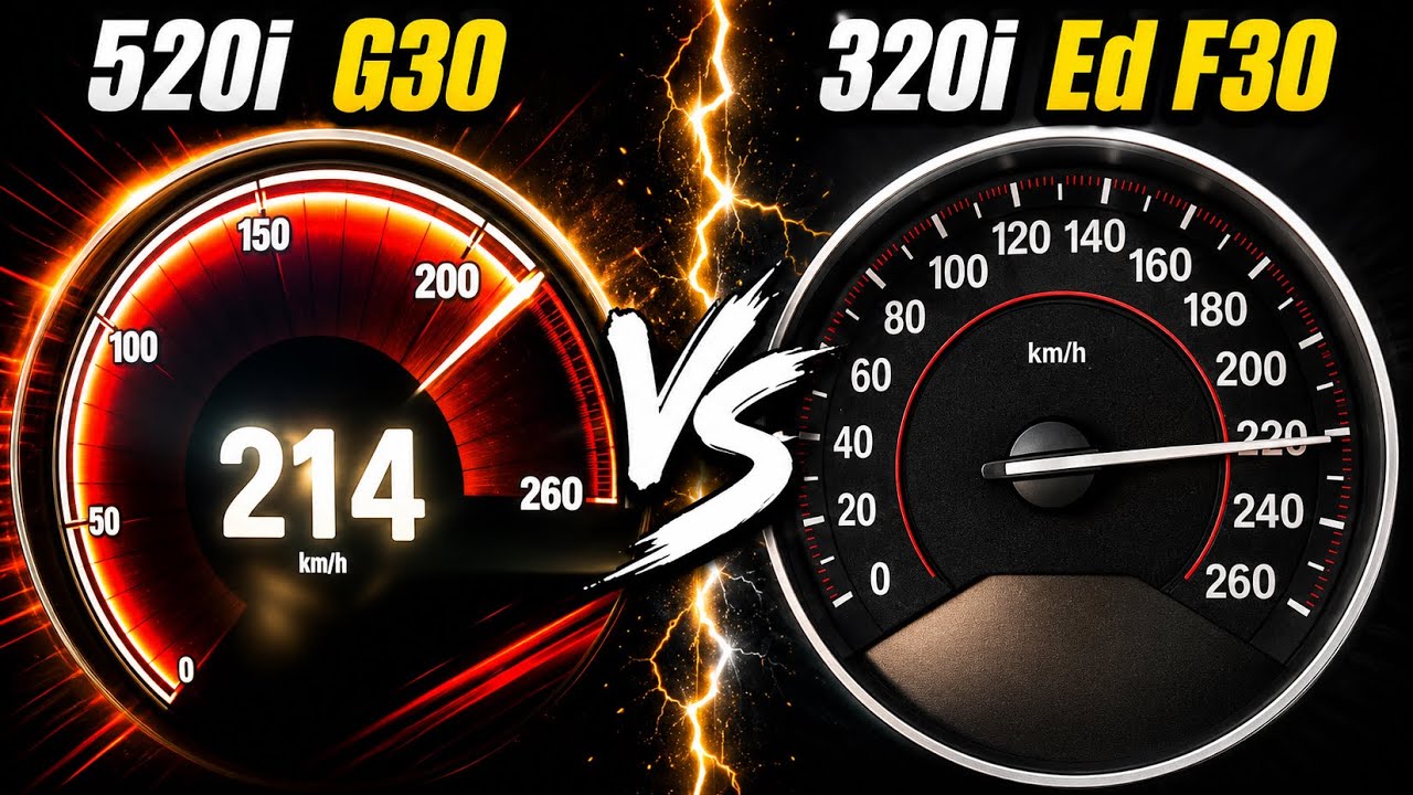BMW 520i G30 vs BMW 320i Ed | Acceleration Battle