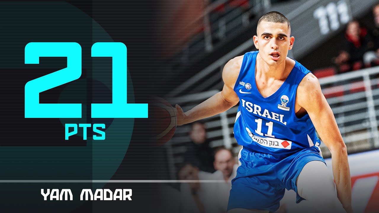 Yam Madar (21 PTS) | Top Performer | UKR vs ISR | FIBA EuroBasket 2025 Qualifiers