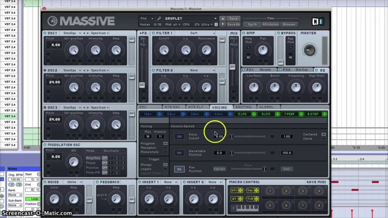 Knife Party LRAD Pluck Synth Tutorial in Massive