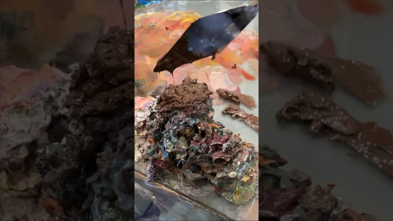 I shoulda, woulda, coulda, worn gloves 🎨🤦&zwj;♀️ #oilpainttips #artistpalette #oilpainting