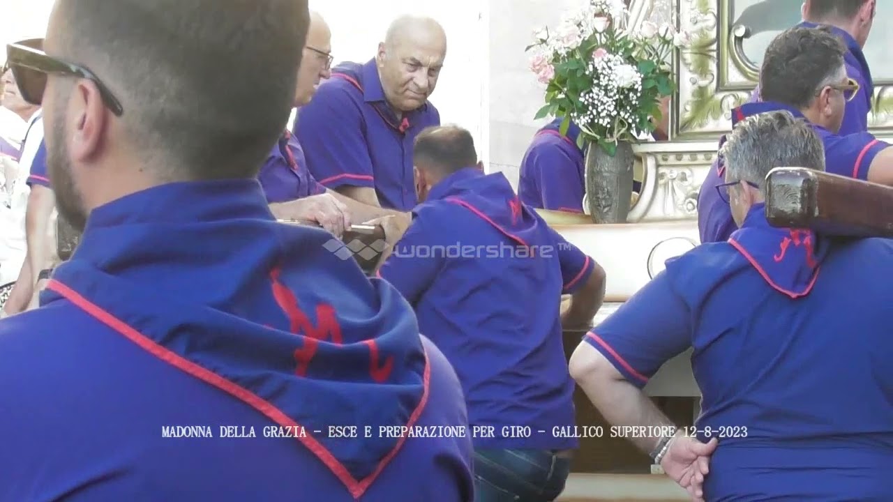 MADONNA DELLA GRAZIA - INIZIO PROCESSIONE (1/9) - GALLICO SUPERIORE 12-8-2023