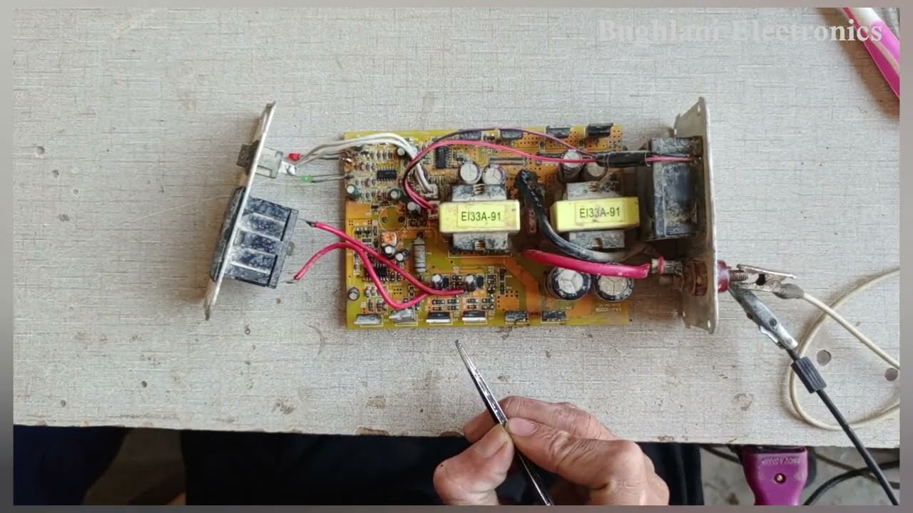 How to repair 1000W Inverter 12Vto220V Output Low Voltage Problem Bughlani Electronics
