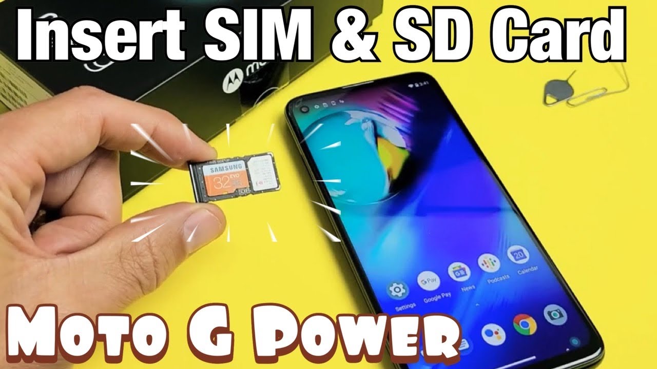 Moto G Power: как вставить SIM-карту и SD-карту