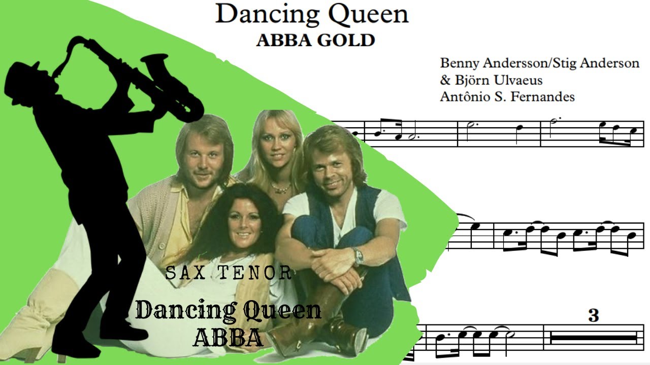 Dancing Queen - Abba Gold Sheet Music Tenor Sax