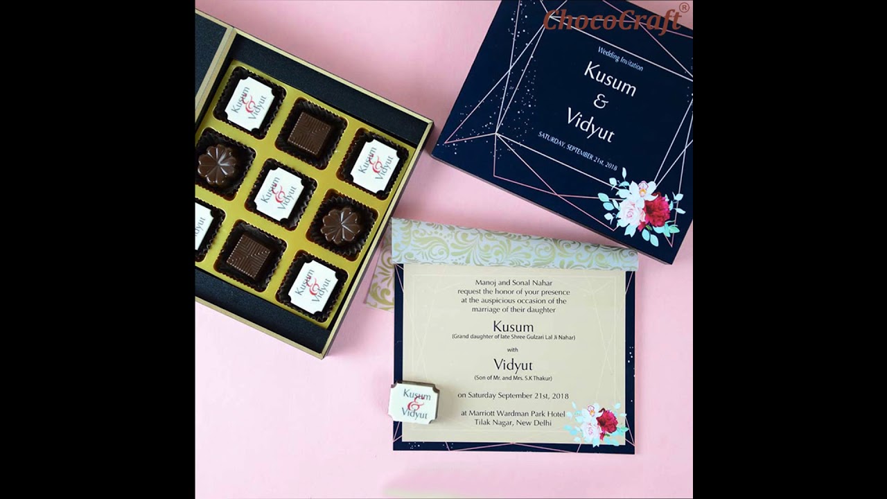 Innovative Wedding Invites by CHOCOCRAFT