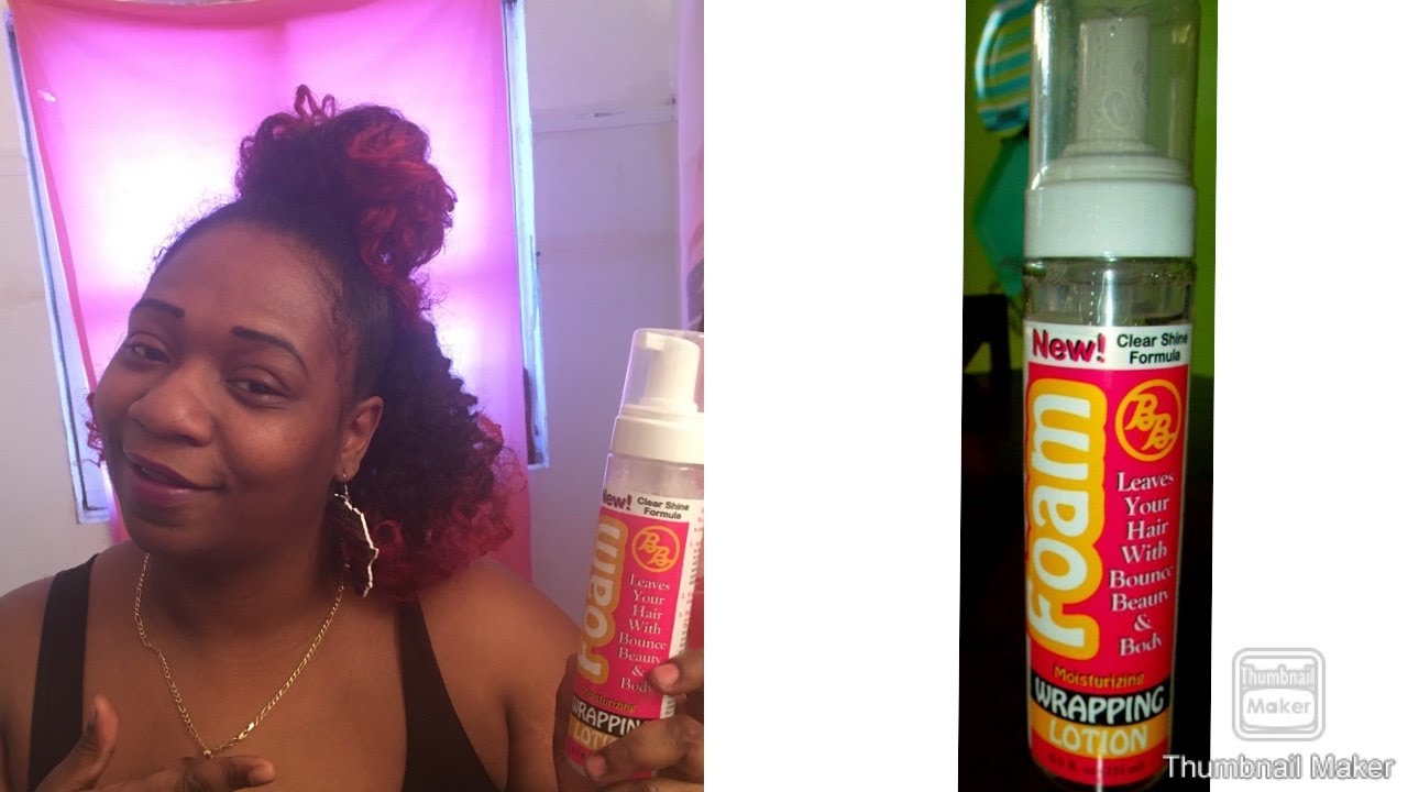 Styling my Hair with BB Foam Wrapping lotion