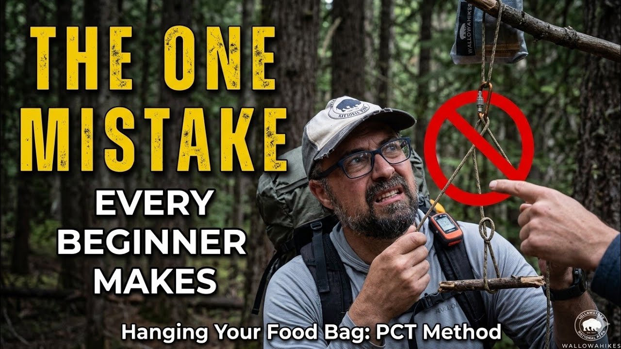 How to HANG your FOOD BAG - Beginner Backpacking