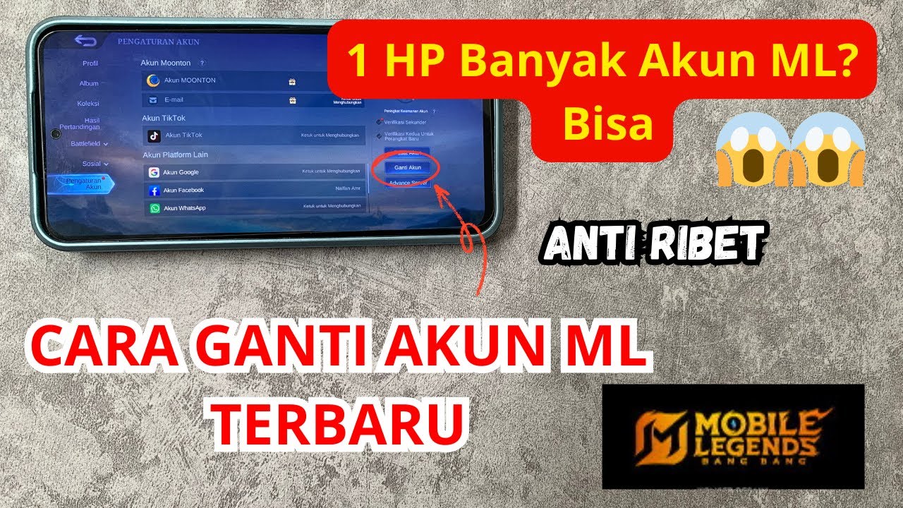 Cara Ganti Akun Di Mobile Legends 2026