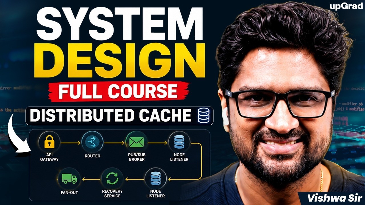 Master Distributed Cache System Design Live | Vishwa Sir | upGrad