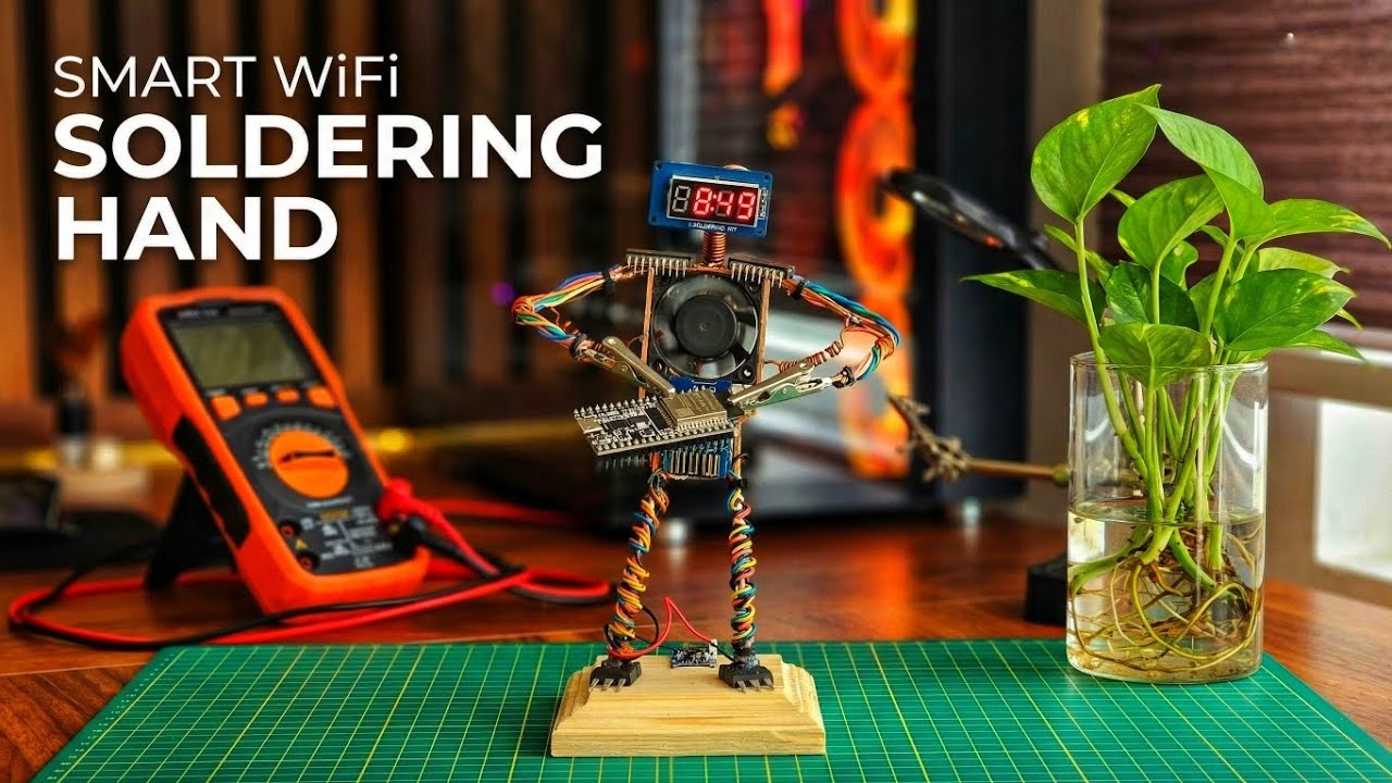 I Built a Smart Soldering Station with WiFi Clock & Smoke Fan