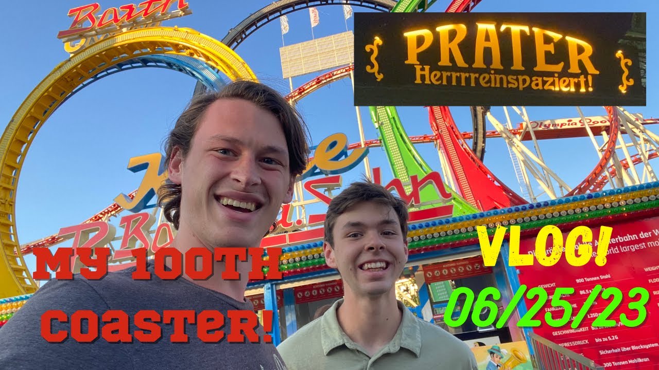 Riding The World's Largest Traveling Coaster! My 100th Coaster! | Wiener Prater Vlog 6.25.23