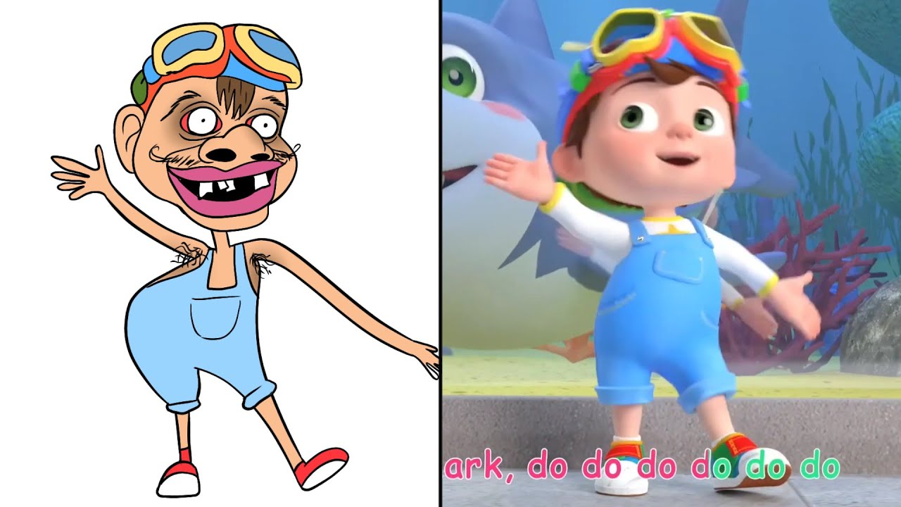 Baby Shark - Cocomelon Funny Drawing Meme | Baby Shark doo doo doo doo