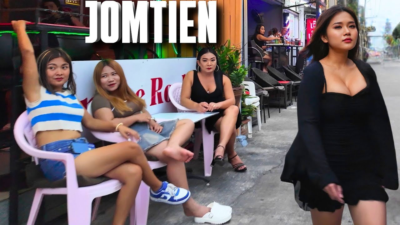 [4K] JOMTIEN beach, the best area in PATTAYA, THAILAND 2025