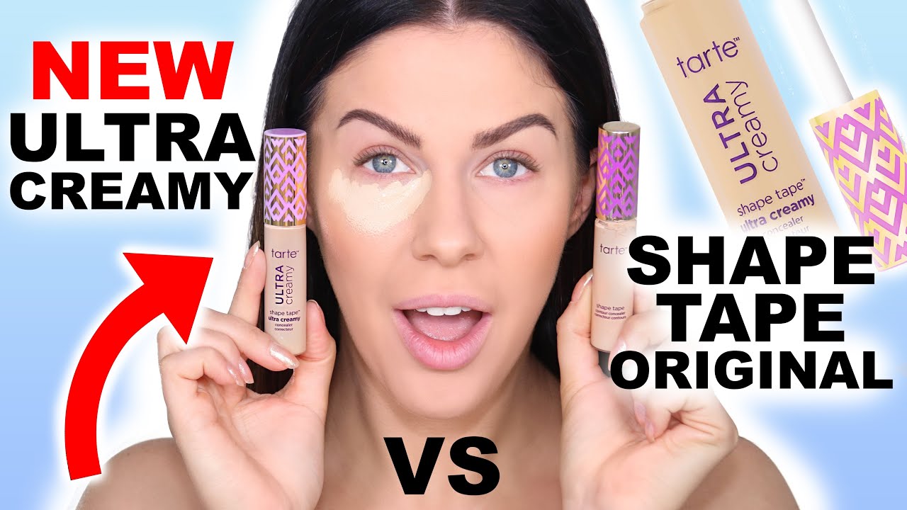 NEW TARTE SHAPE TAPE ULTRA CREAMY CONCEALER VS ORIGINAL!! IS IT WORTH THE HYPE??
