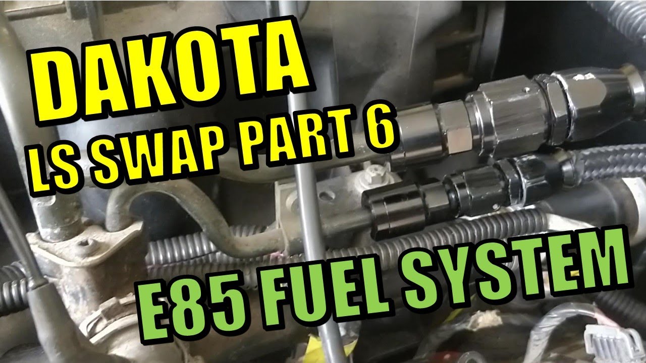 Dakota LS Swap PART 6 - 500HP E85 Fuel System Install - Racer X Garage Episode 22