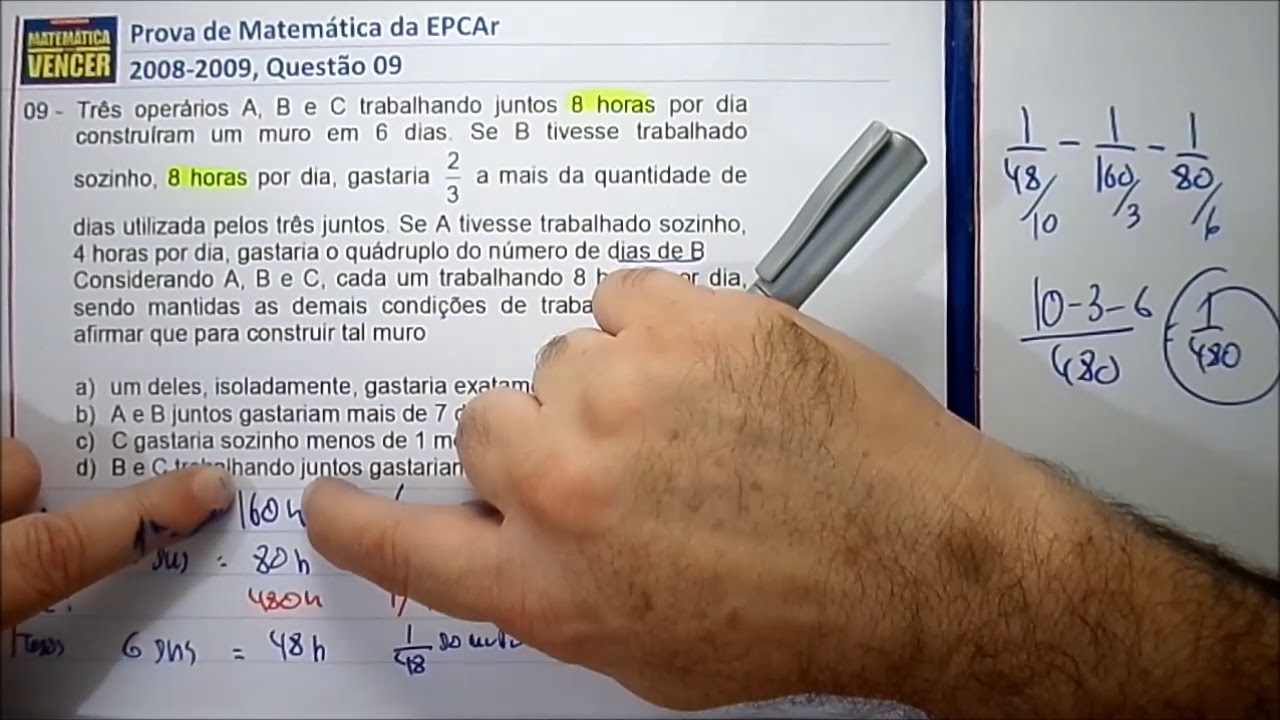Prova Matemática EPCAr 2008 2009 Questão 09