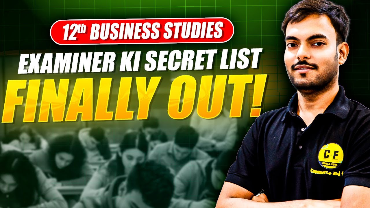 Boards Me Yahi Aayega &mdash; BT Most Important!🔥| Class 12th Business Studies | Mayank Sir