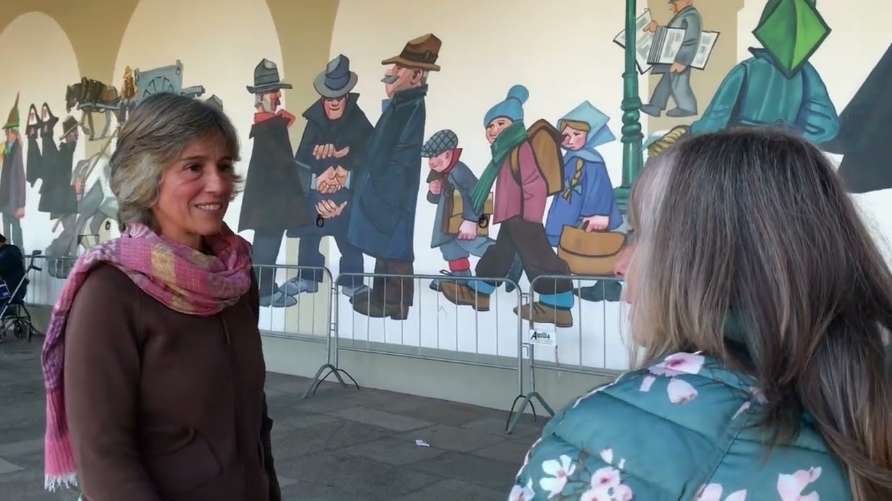 aMoncalvo il murale di Mario Pavese - seconda settimana di Ottobre