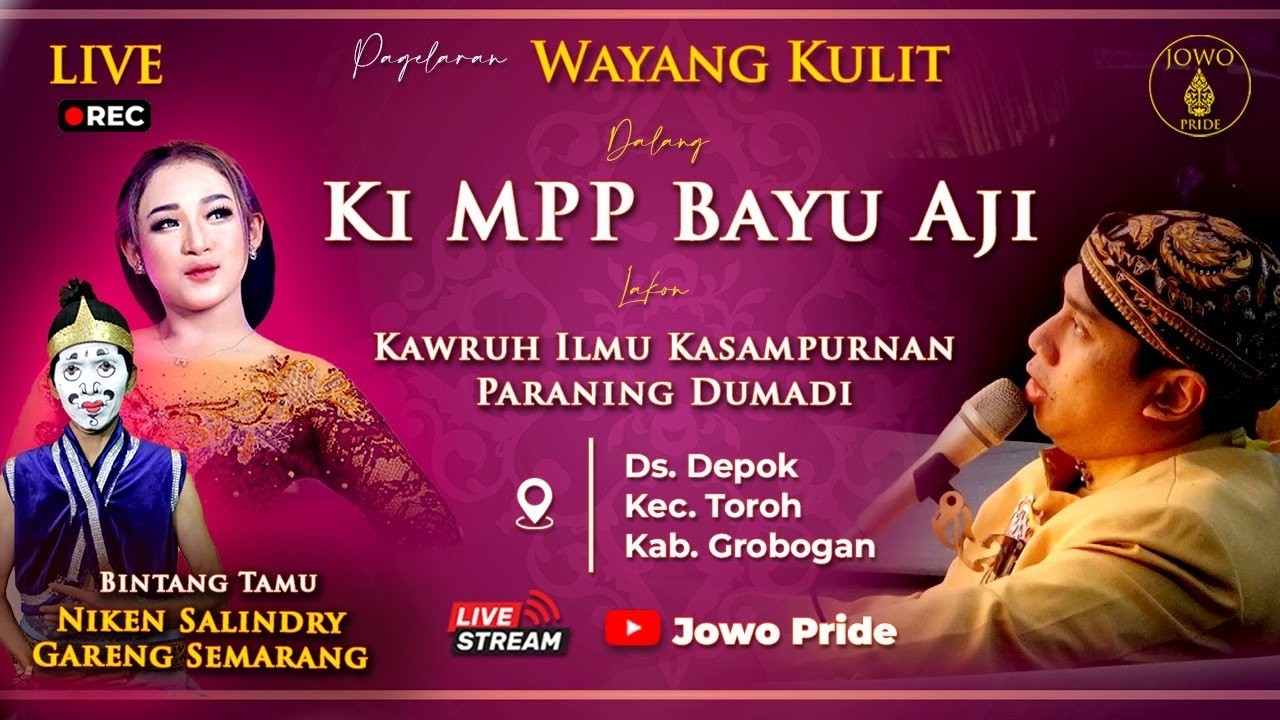 🔴Wayang Kulit Ki MPP Bayu Aji BT Niken Salindry & Gareng Semarang Grobogan