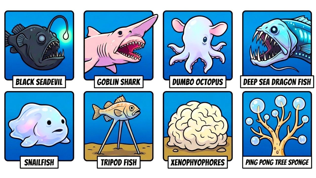 The CREEPIEST Animals In The Marina Trench Explained In 15 Minutes