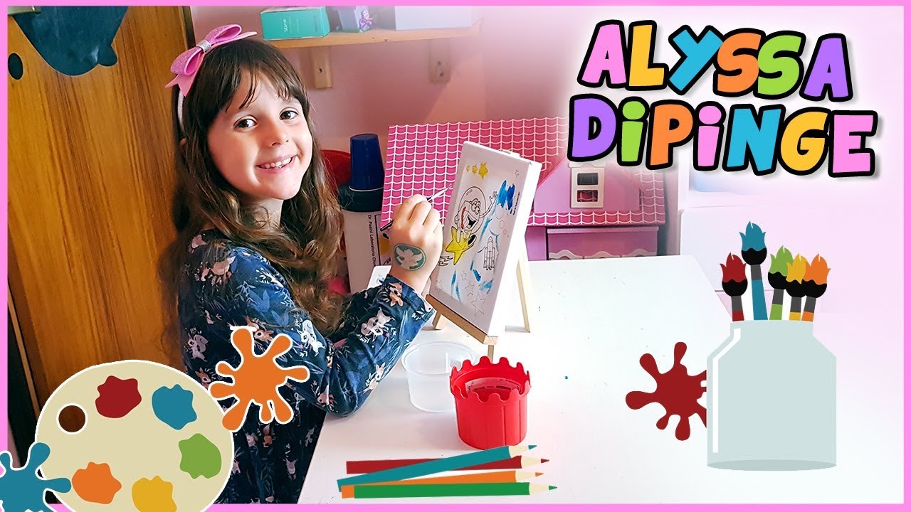 Alyssa dipinge un quadro del McDonalds