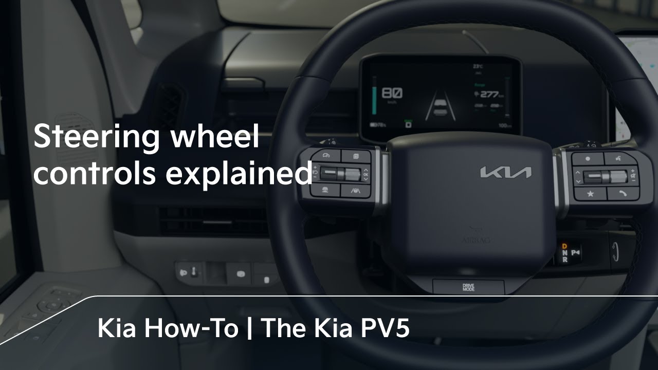 Steering wheel controls explained | The Kia PV5