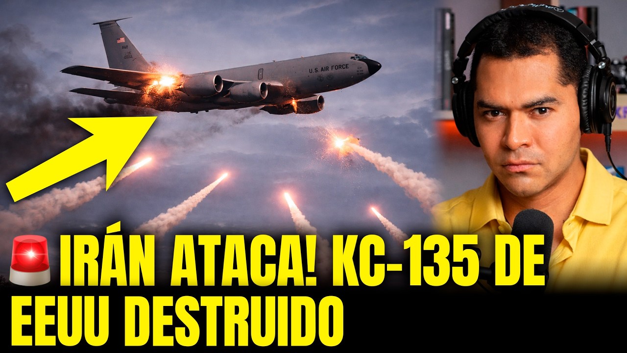 ATAQUE DEVASTADOR! KC-135 ESTADOUNIDENSE SE ESTRELLA TRAS OFENSIVA IRANÍ